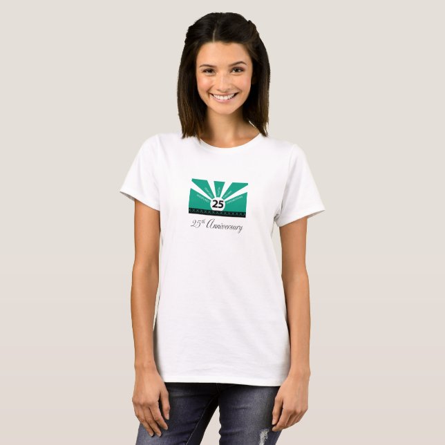 T-shirt Personnaliser, 25e anniversaire de l'employé (Devant entier)