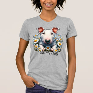 T-shirt Personnaliser Bull Terrier dans les marais