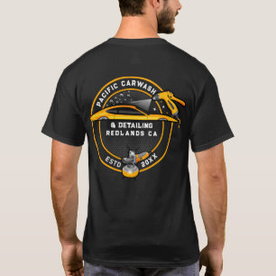 T-shirt Personnaliser Détailleur de lavage avant et arrièr