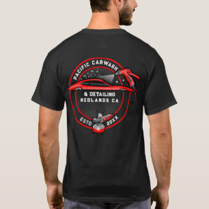 T-shirt Personnaliser Détailleur de lavage Dos Conception 