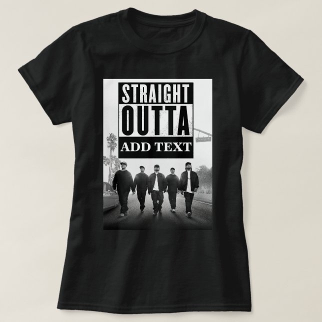 T-shirt Personnaliser DROITE SORTIR VOTRE TEXTE (Design devant)