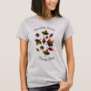 T-shirt Personnaliser feuilles pétillants automne éclatant