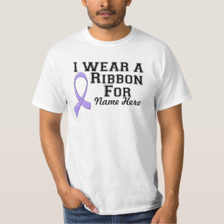 T-shirt Personnaliser je porte un ruban de lavande