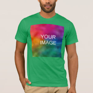 T-shirt Personnaliser Kelly Green Color Modèle Ajouter une