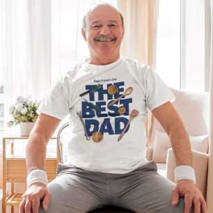 T-shirt Personnaliser la Fête des pères heureuse   Le meil