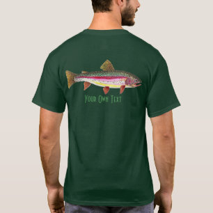 T-shirt Personnaliser la pêche à la truite arc-en-ciel