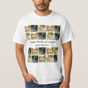 T-shirt Personnaliser le collage photo et le texte