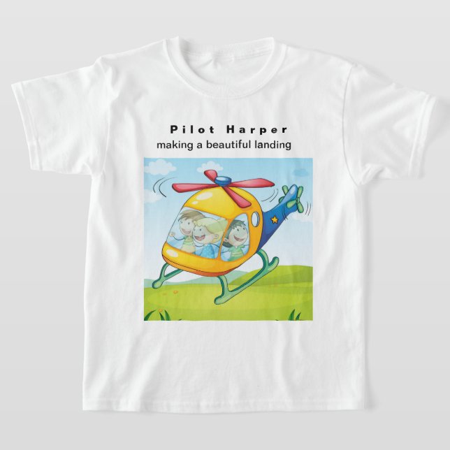 T-shirt Personnaliser le pilote Harper en train de faire u (Poser)