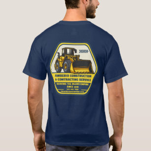 T-shirt Personnaliser l'entreprise de contrat de construct