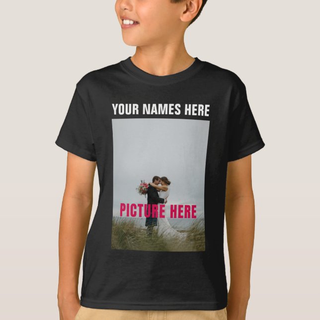 T-shirt Personnaliser l'image photo personnalisée (Devant)