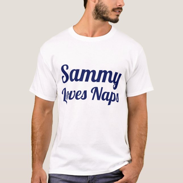 T-shirt Personnaliser Loves Naps Slogan Baby Bodysuit (Devant)