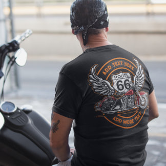 T-shirt Personnaliser Moto Vintage Route 66 Anges