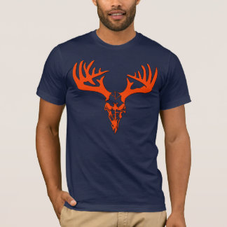 T-shirt Personnaliser orange de crâne