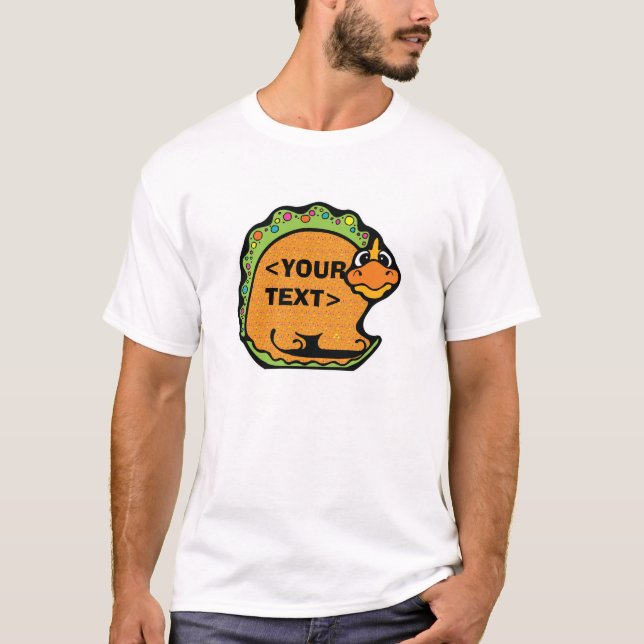 T-shirt Personnaliser un dinosaure,<YOUR TEXT> (Devant)