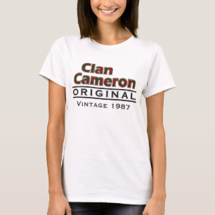 T-shirt Personnaliser vintage de Cameron de clan votre