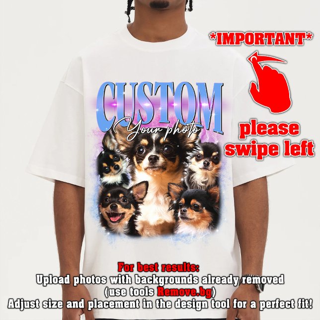 T-shirt PERSONNALISER VOTRE propre animal de compagnie 90s (Créateur téléchargé)