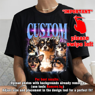 T-shirt PERSONNALISER VOTRE propre animal de compagnie 90s