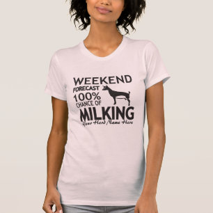T-shirt PERSONNALISER Week-end de prévision Milking Nigeri