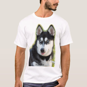 T-shirt Personnalisez Joyeux chiot sibérien Husky