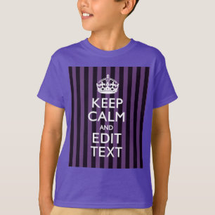 T-shirt Personnalisez-le Conserver le calme de votre texte