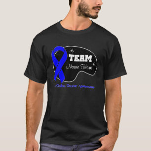 T-shirt Personnalisez le nom d'équipe - cancer du colon