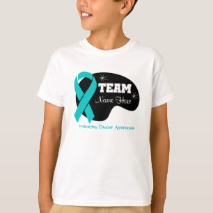 T-shirt Personnalisez le nom d'équipe - Cancer ovarien