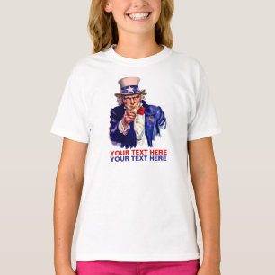 T-shirt Personnalisez-le Oncle Sam