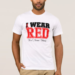 T-shirt Personnalisez-moi portent le Cancer de sang rouge