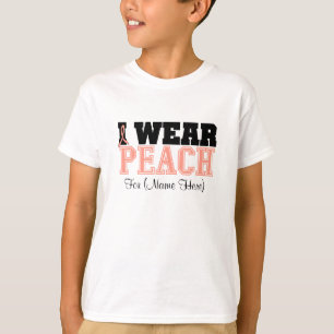 T-shirt Personnalisez-moi portent le Cancer utérin de