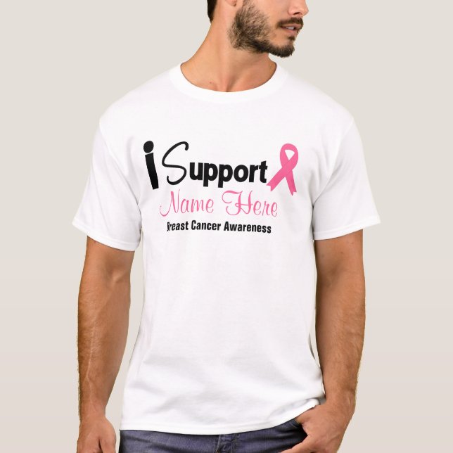 T-shirt Personnalisez-moi soutiennent la conscience de (Devant)
