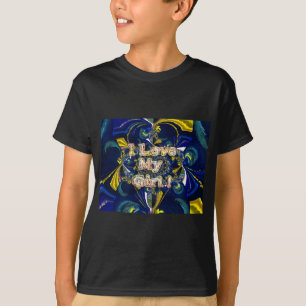 T-shirt Personnalisez votre amour Infinité : J'aime ma fil