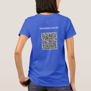 T-shirt Personnalisez votre code QR et votre nom de texte