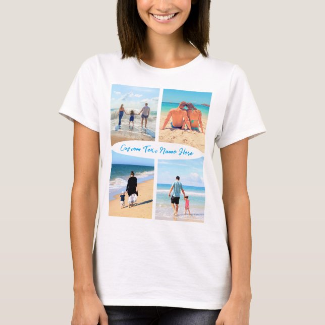 T-shirt Personnalisez votre collage photo et votre cadeau  (Devant)