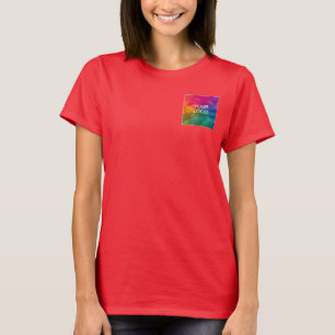T-shirt Personnalisez votre logo d'entreprise Modèle rouge