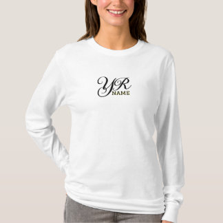 T-shirt Personnalisez votre nom Minimal de texte personnal