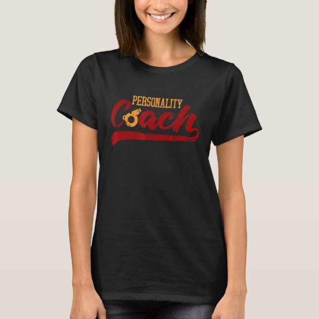 T-shirt Personnalité Coach Caractère Sport Comportement Co (Devant)