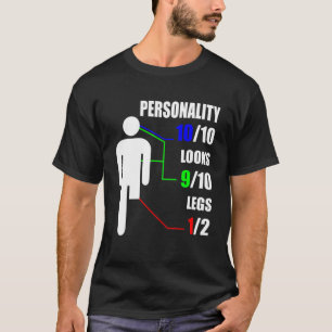 T-shirt Personnalité Semble Jambe Amputation Handicap Ampu