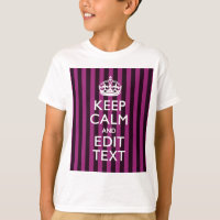 Personnalized KEEP CALM and Your Text on Pink