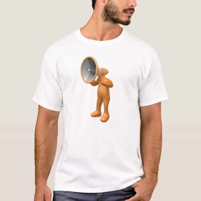 T-shirt Personne de mégaphone (Devant)