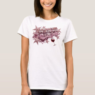 T-shirt Personne de type VERRE À MOITIÉ PLEIN en rose gras