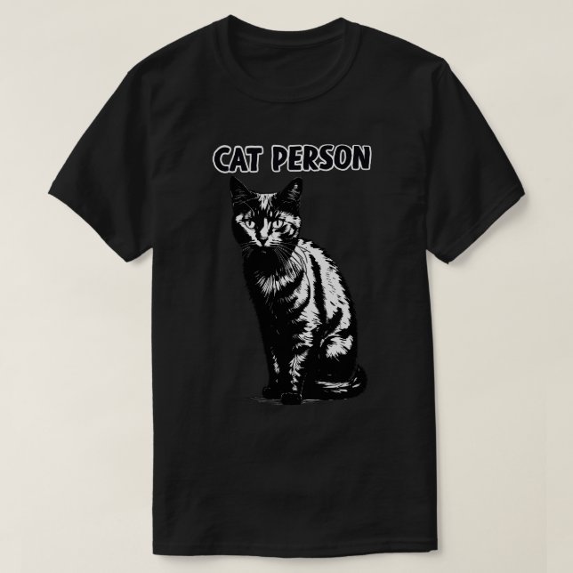 T-shirt Personne du chat (Design devant)