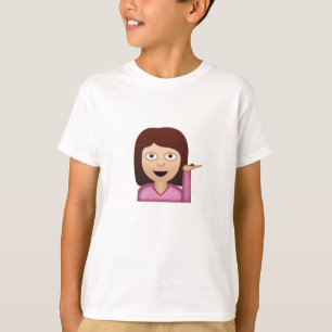 T-shirt Personne Emoji de bureau de renseignements