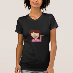 T-shirt Personne Emoji de bureau de renseignements