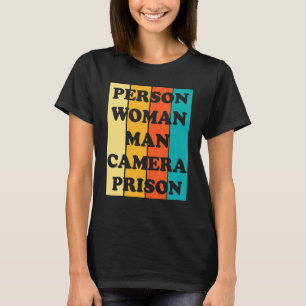 T-shirt Personne Femme Homme Caméra Prison 2022