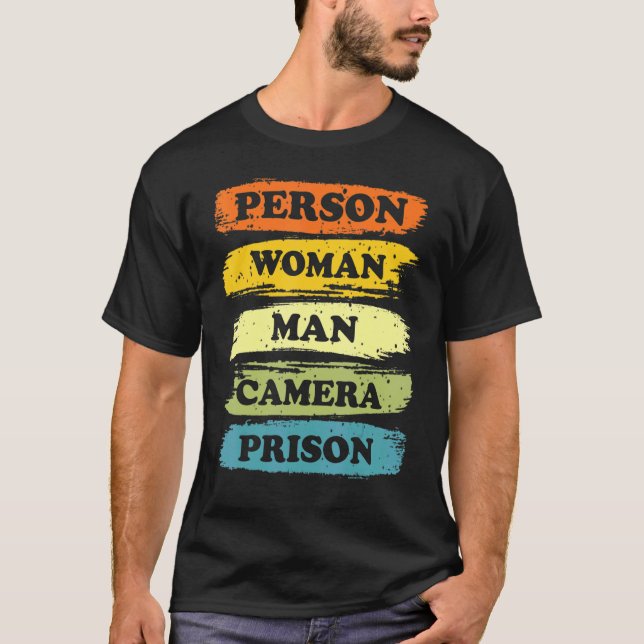T-shirt Personne Femme Homme Caméra Prison 2022 (Devant)