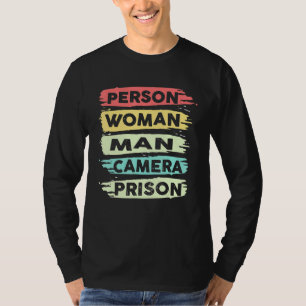 T-shirt Personne Femme Homme Caméra PRISON 3