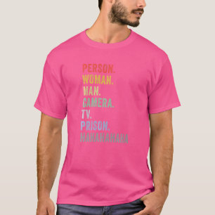 T-shirt Personne Femme Homme Caméra TV Prison Hahaha 2