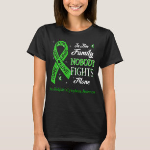 T-shirt Personne ne combat seul le Lymphome de Hodgkin