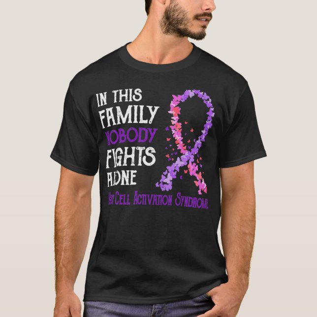 T-shirt Personne ne combat seul le syndrome d'activation d (Devant)