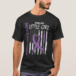 T-shirt Personne ne combat seul petite fille fille Epileps